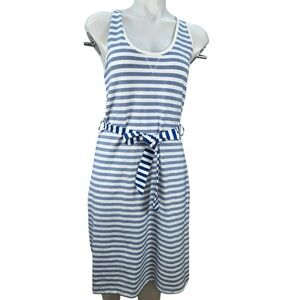 Converse One Star Sleeveless Dress M Blue, White Striped